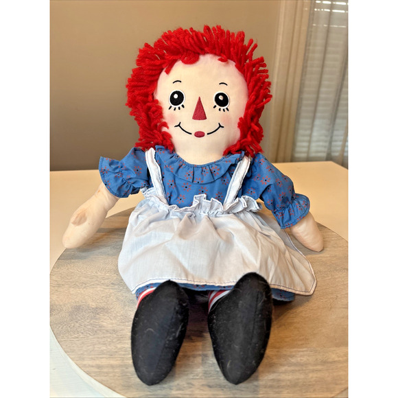 Other - Vintage Raggedy Ann Plush Doll Classic Red Yarn Hair Stuffed Toy